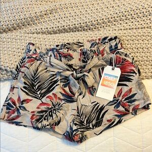 Women's Floral Shorts - Black, Red, Cream new with tag